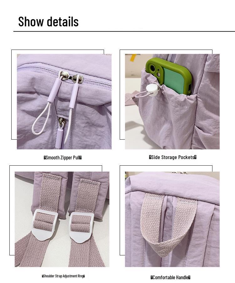 Korean Style Light Small Backpack for Women - 2025 New Junior High School & Travel