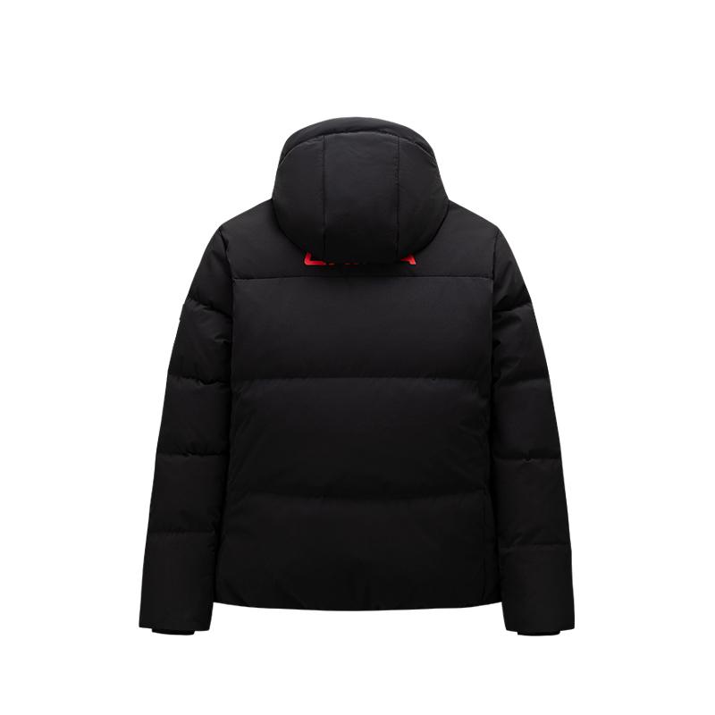Anta Solid Color Zipper Versatile Hooded Casual Down Jacket Women Outerwear 162547906-6