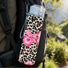 1PC Pink Floral Leopard Mixed Pattern Print 750ml Color Plastic Sports Water Bottle Leakproof Flip Straw Lid Suitable for Sports Office Home Use