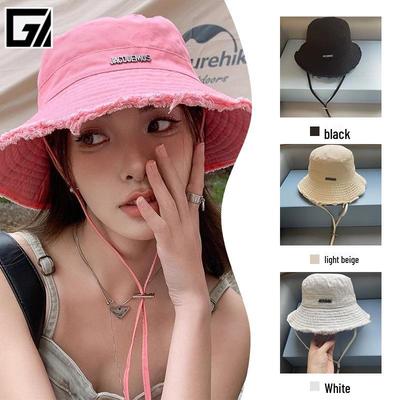 Γυναικείο Καπέλο Ψαρά με Φαρδύ Γείσο σε Χρώμα Ζαχαρωτού και Κάλυψη Ολόκληρου του Προσώπου