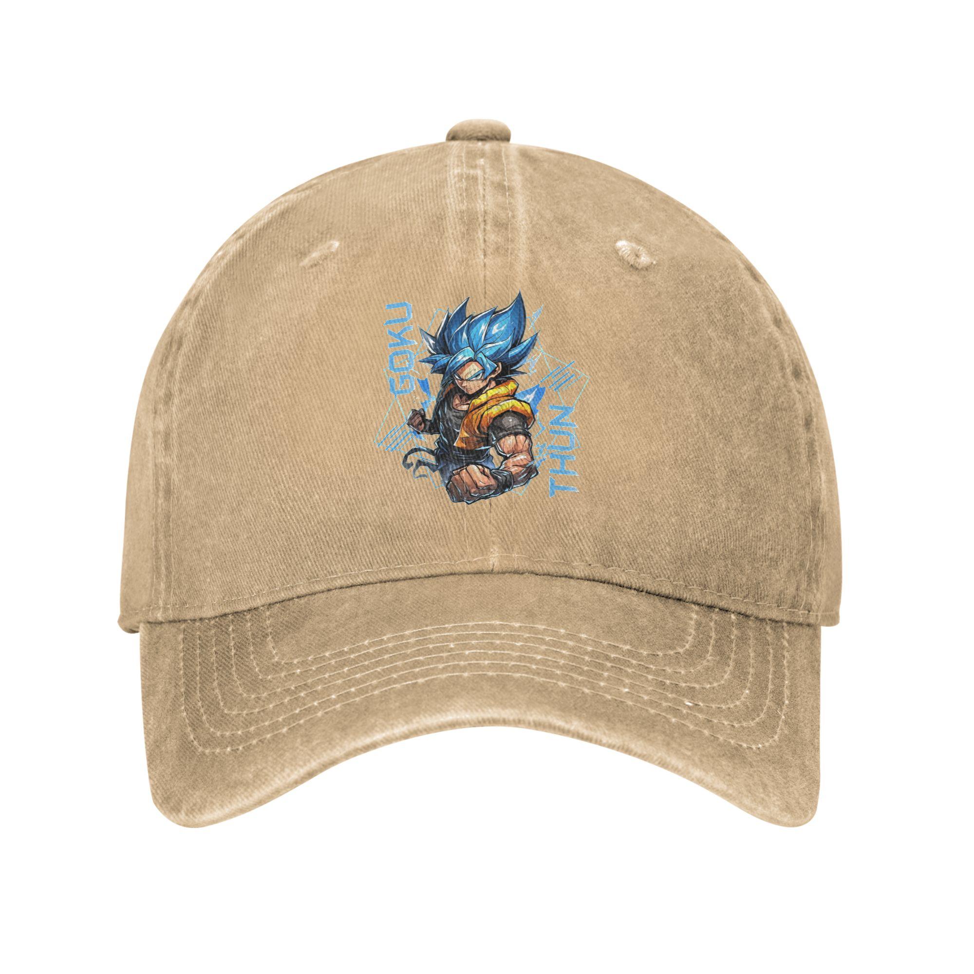 

Vintage Dragon Ball Z Baseball Caps Unisex Distressed Washed Headwear Super Saiyan Outdoor Running Golf Adjustable Fit Hats Cap One Size хаки