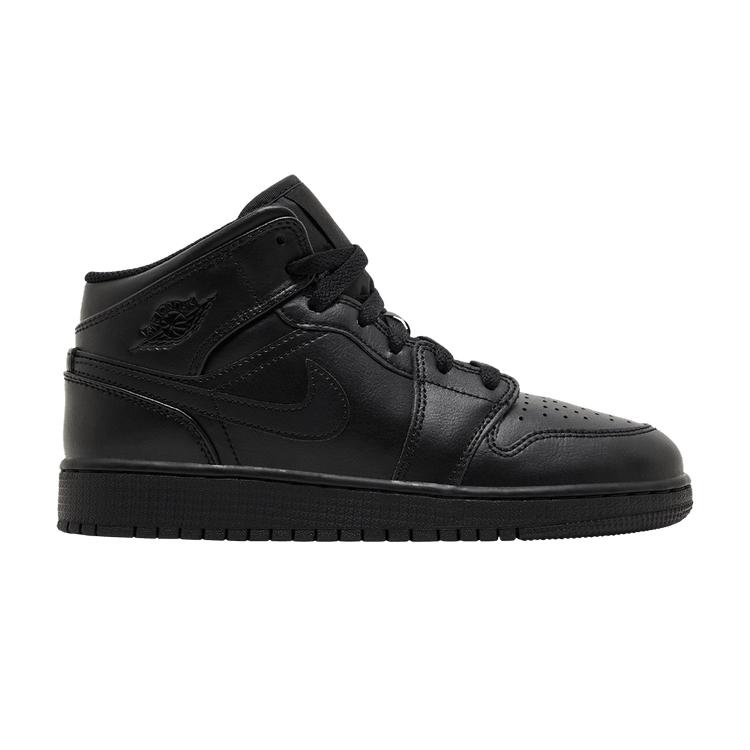 Jordan 1 Mid Тройной черный (GS) 36