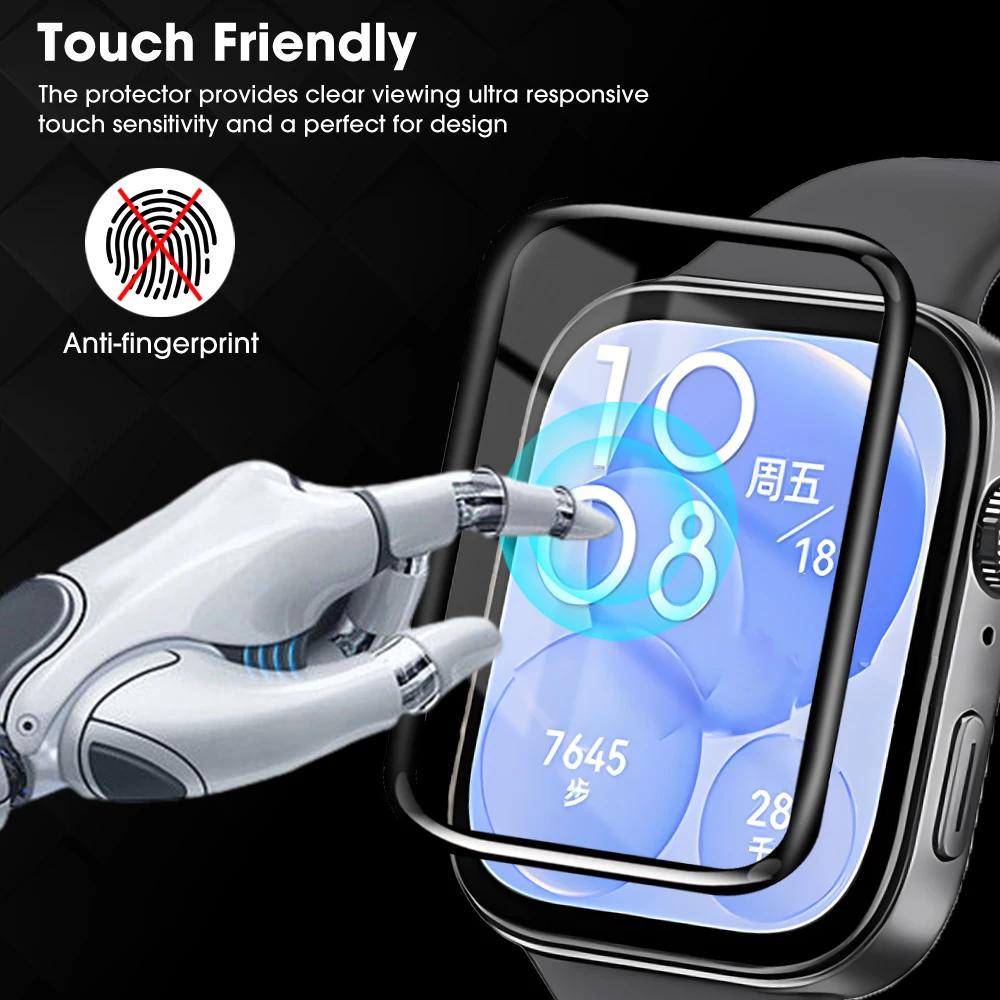 For Huawei Watch Fit 3 Full Cover Protective Film Anti-scratch 3D Curved Soft Screen Protector for Huawei Watch Fit3 Accessories