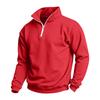 Men's Casual Quarter-Zip Stand Collar Sweatshirt