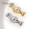 1-3Pcs/Lots Locks For Jewelry 18K Real Gold Plated Clasp For Bracelet,DIY Jewelry Making Supplies,Necklace Clasps Fasteners