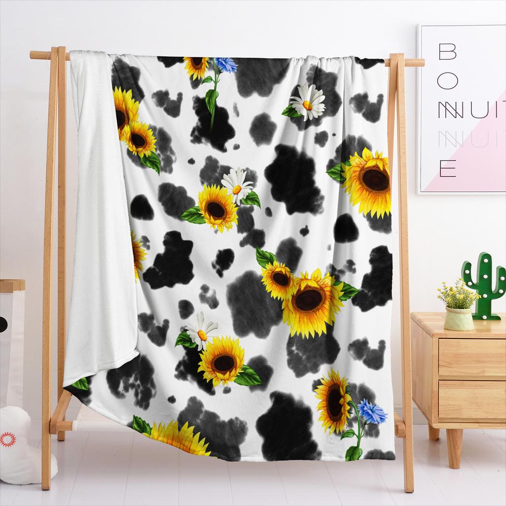 Blanket Flannel Blanket Sunflower Rugby 3D Digital Printing Blanket Blanket