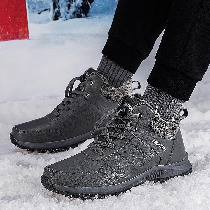 

Зимові снігові чоботи середнього та похилого віку, нові бавовняні черевики, нековзка м яка підошва, чоловічі черевики, оксамитові теплі черевики для ходьби, взуття для літніх людей 45