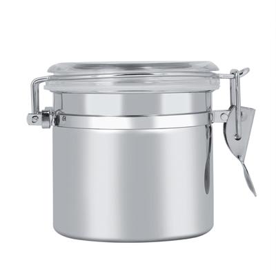 Recipiente de acero inoxidable para café, almacenamiento de alimentos, té, azúcar, leche en polvo (13*11 cm)