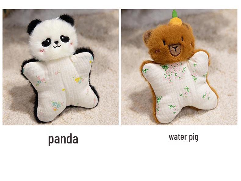 Panda Puppet Beanbag Plush Toy - Kitten & Rabbit Plushie Gift for Girls