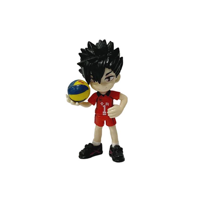 6 Stück/Set Haikyuu!! Amine Figur Hinata Shoyo Kageyama Tobio PVC Sammlermodell Spielzeug Ornament Puppe Fans Geburtstagsgeschenke