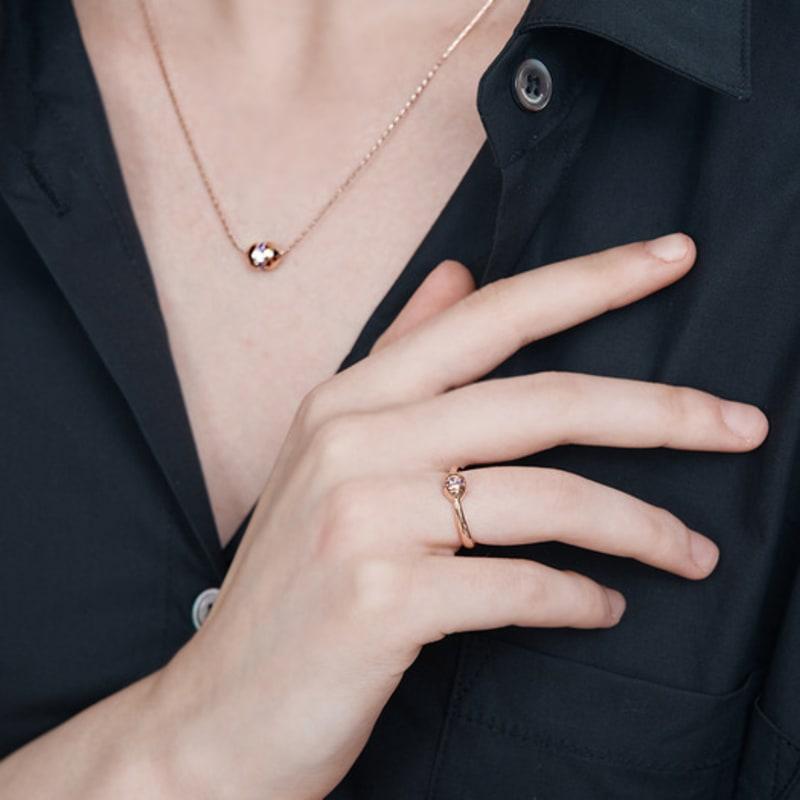 ELLE Jewelry Vivid Cubic Bullet Ring ELBRWR135