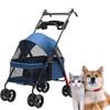 JINETES Pet Cart for 4 Dog for Dogs and Easy To Compact Front Wheels Rotate Rear Wheel Load Capacity Convenient for Going Out Dogs, Wheels, Cart,