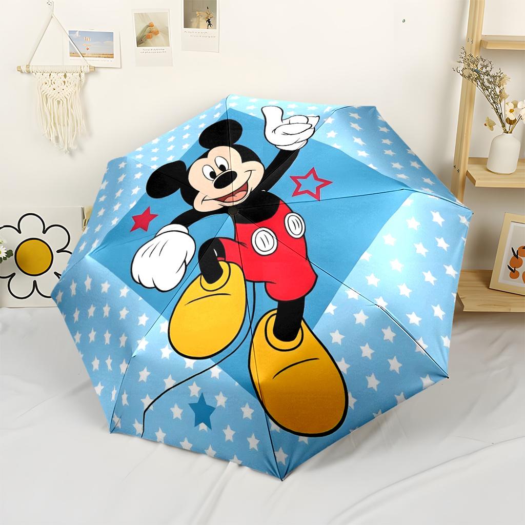 Minnie Mouse Fantasy Art Outdoor Automatic Umbrella with 8-Rib Durable All-Season Travel Elegant Women's Umbrella Best for Christmas