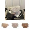 Trendy Light Brown Woven Bag Versatile Casual Travel Shoulder Purse For Ladies