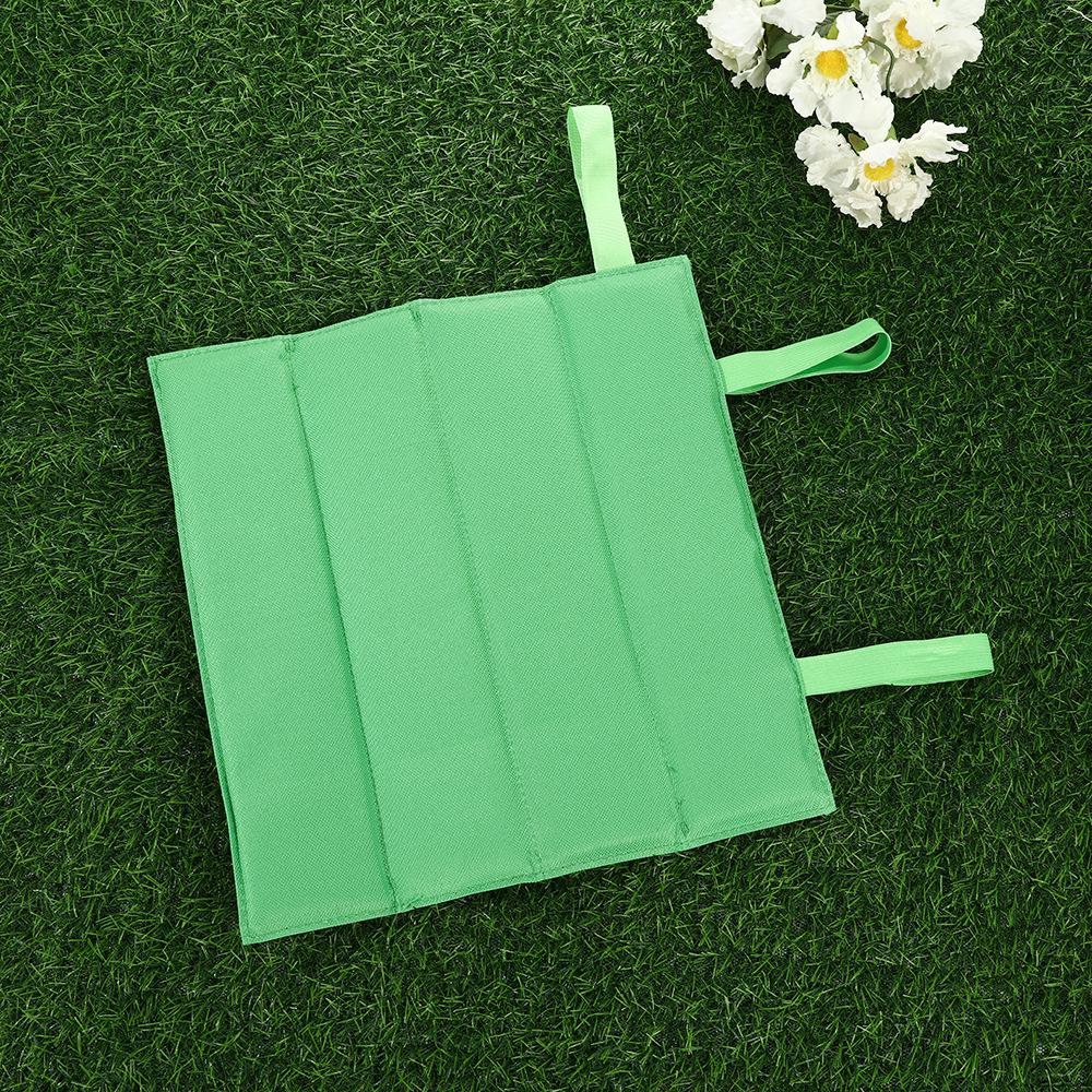 Outdoor travel four-fold folding seat cushion moisture-proof lawn seat cushion waterproof moisture-proof beach seat cushion green picnic mat 30cm*32cm