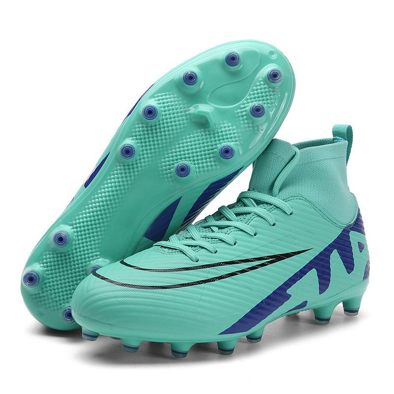 Large size 45 46 47 48 football shoes high top spikes grass sports training shoes
