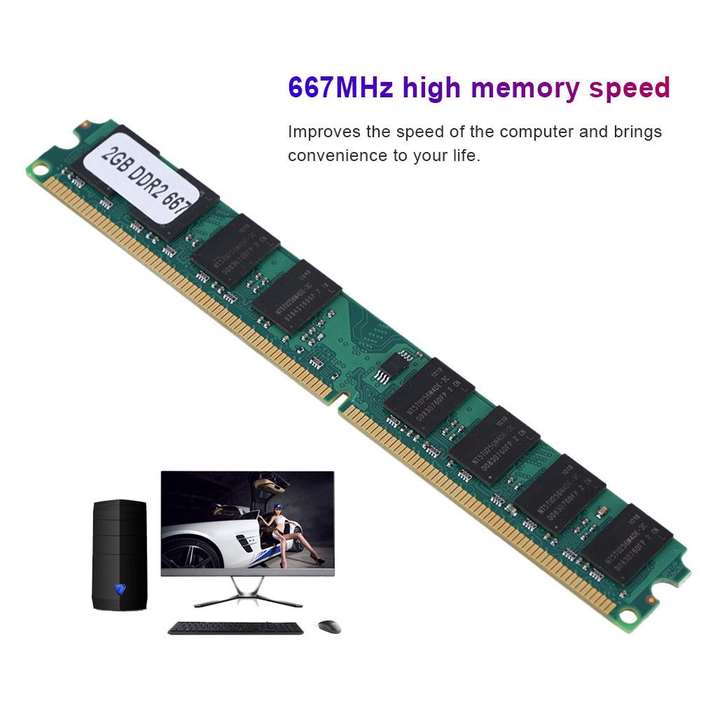 DDR2 2G 667MHz PC2 5300 Desktop Memory Ram 240Pin Module Board Specified for AMD