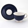 Aynsley Cottage Garden Tea Cup Saucer Oban 200ml Cobalt 297305106C &