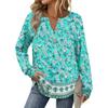 Women's Retro Printed Fashionable Long-sleeved Top