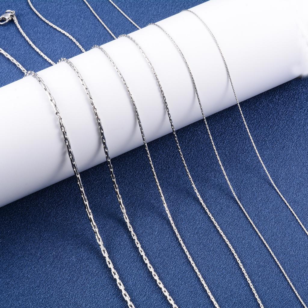 Dainty 316L Stainless Steel Thin Necklace Cable Chain On the Neck for Women Men's Hip Hop Choker Jewelry Accessories Her Gift