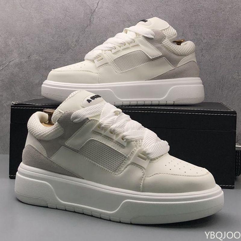 Fashion Spring Autumn New Breathable Mesh Thick Bottom Height Increasing Sports Leisure Board Shoes Simple Comfortable Men's Shoes