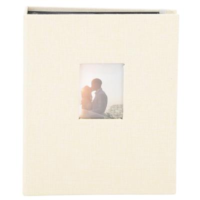 Fotoalbum 3 Zoll 208 Taschen Baumwolle und Leinen Kartenalbum Khaki Briefmarken Ticket Aufbewahrungsbuch Für Polaroidkamera