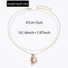 European and American Fashion Simple Sunflower Pendant Necklace Fashion Geometric Rotating Diamond Alloy Collarbone Chain Accessories