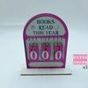 Handmade Reading Challenge Tracker Read This Year Eco-Friendly Reading Tracker Hanging Signage Personalized Books Read Tracker