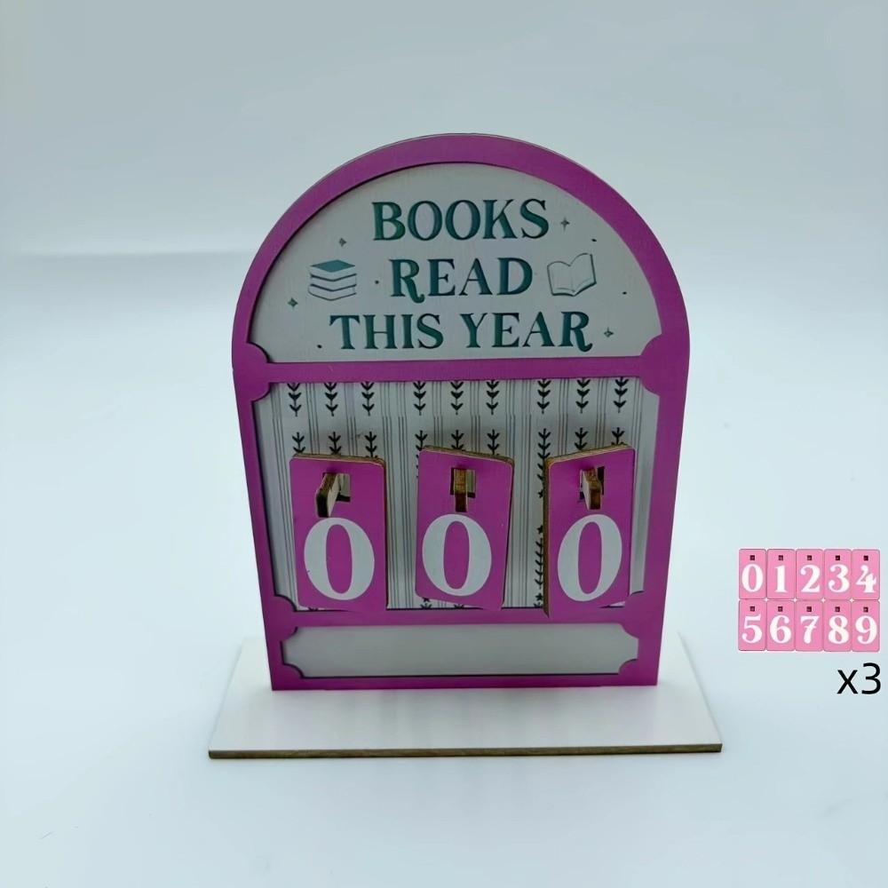 Деревянный трекер челленджа по чтению Прочитано в этом году Ручной работы трекер чтения Подвесная табличка Экологически чистый