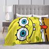 Anime SpongeBob SquarePants Blankets Flannel Awesome Warm Throw Blankets for Coverlet Textile Decor