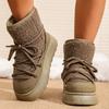 Women's Winter Boots - 2025 Autumn/Winter New Style Fleece-Lined Extra-Thick Warm Snow Boots Versatile for All Outfits