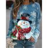 2024 Christmas Hoodie Snowman 3D Printed Sweatshirt for Men and Women Long Sleeve Hoodie Street Clothing Oversized Pullover Fash