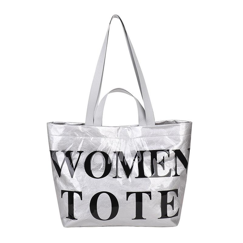 Fashion Messenger Tote Bag Large Capacity Bag Niche Design Spring Simple Personality Shoulder Portable Women's Bag Women