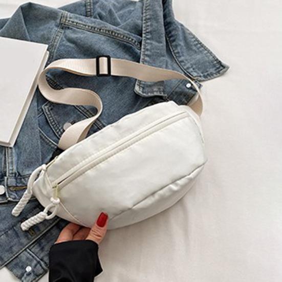 Woman Crossbody Fanny Pack Waist Bag with Adjustable Strap Multiple Zippered Pockets Casual Waist Wallet for Sports Travel Vacation