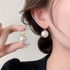 Pearl Round Pearl Ear Hook Small-scale Design High-end Style Simple and Versatile Earrings Jewelry