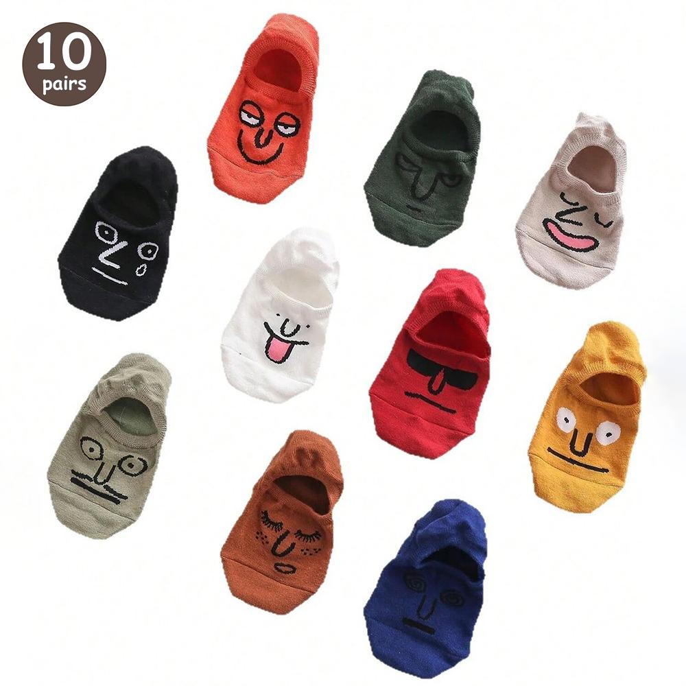 5 Pairs Men's Socks High-Quality Spring and AutumnThickened Breathable Boat Socks Low Cut Shallow Mouth Socks Men's Casual Socks