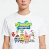 Hot Selling Fashion SpongeBob SquarePants Team Design 3D Printing Breathable Outdoor Sports and Leisure Best Round Neck Tshirt