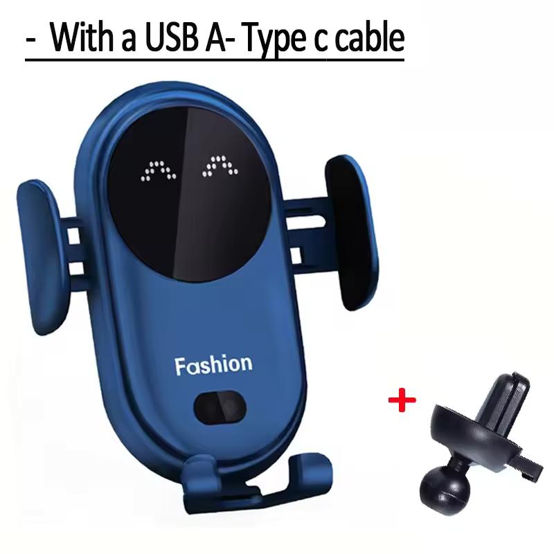 30W Car Wireless Charger Auto Mount Phone Holder Sucker Support For iPhone 14 13 Pro Max Samsung Xiaomi Redmi Infrared Induction