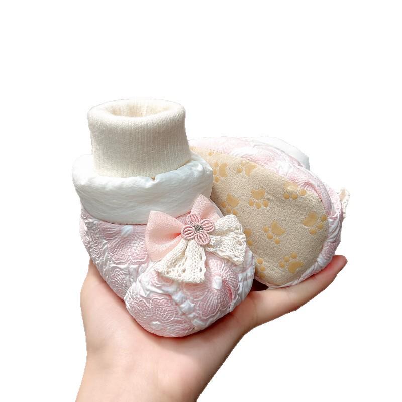 Baby Girl Soft Sole Princess Shoes: Plush, Anti-Drop, for 0-1 Year Old (3-6 Months), Perfect for Autumn and Winter