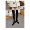 Over-knee Boots Year Children Autumn and Winter Fleece Pointed Thick High Heel Long Elastic Boots Spring and Autumn Thin High Boots