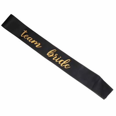 6 Pièces Écharpe Future Mariée Écharpe Satin Équipe Mariée Nuit de Poule Décoration Fête Douche Nuptiale