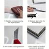 1mx12mm Wall Decorative Line Faux Embossed Self-adhesive Home Decorative Trim Waterproof 3D Ceiling Baseboard