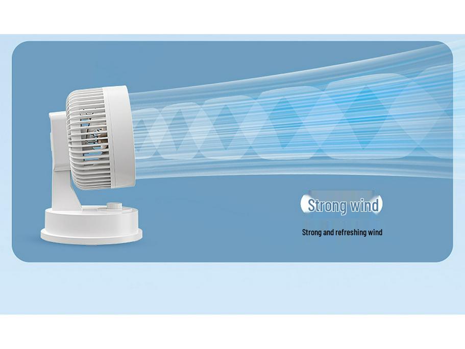 Silent Desktop Electric Fan: Compact Wind Turbine for Home & Office Air Circulation