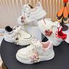 Labubu 2026 Vår Barns Vita Mjuka Sula Låga Sneakers för Flickor