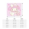 My Melody Kawaii Flannel Throw Blanket Blanket for Bed Bedroom Ultra-Soft Bedding Throws