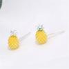 Nouvelle Mode Créative Fruit Personnalité Bijoux Argent Sterling 925 Adorable Doux Mignon Ananas Cristal Femmes Boucles d'Oreilles Puces Se578