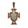 European & American Hip-Hop Football Club Badge Pendant with Colorful Drip Oil - Fan Commemorative Medal Necklace