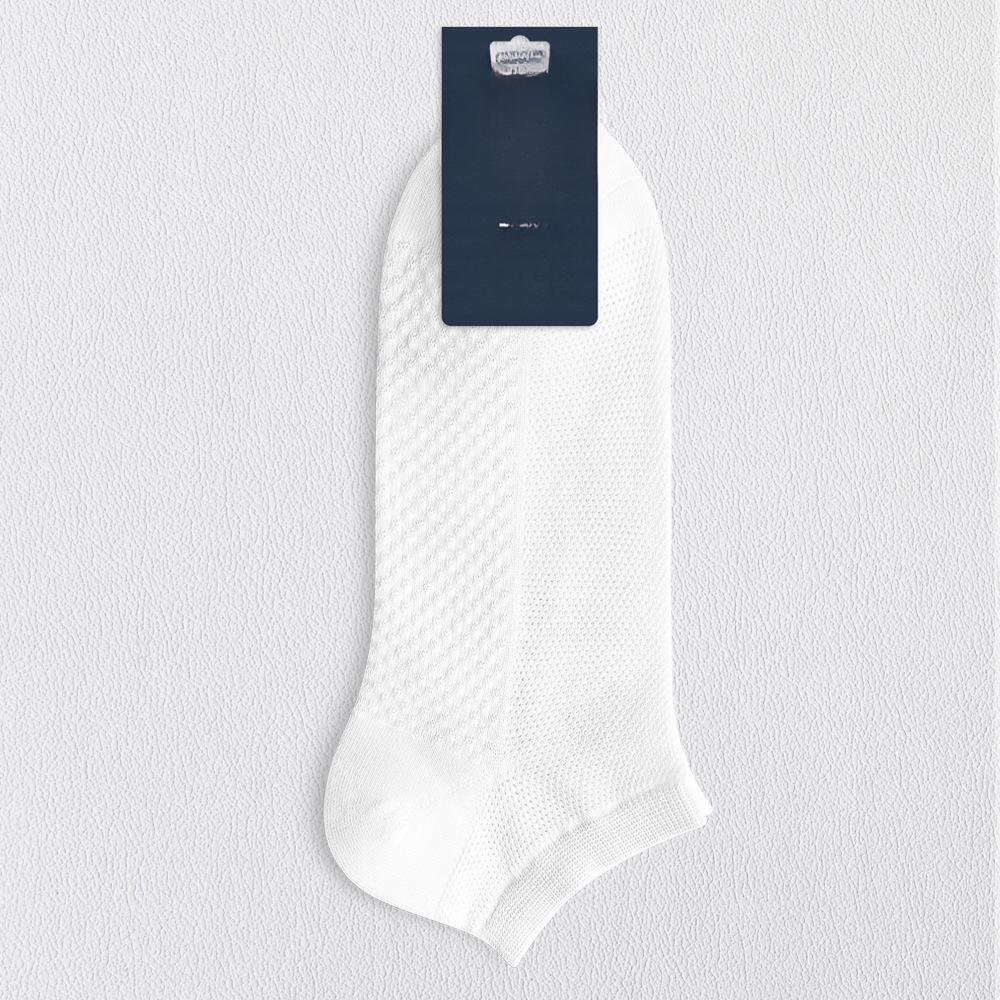 Men's Spring and Summer Cotton Mesh Breathable Sweat Absorbing Sports Socks