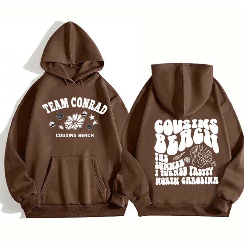 

2023 Лето I Turned Pretty Beach I Am Kenough Модная толстовка с капюшоном Harajuku Толстовка для женщин и мужчин толстовки Sudaderas M коричневый