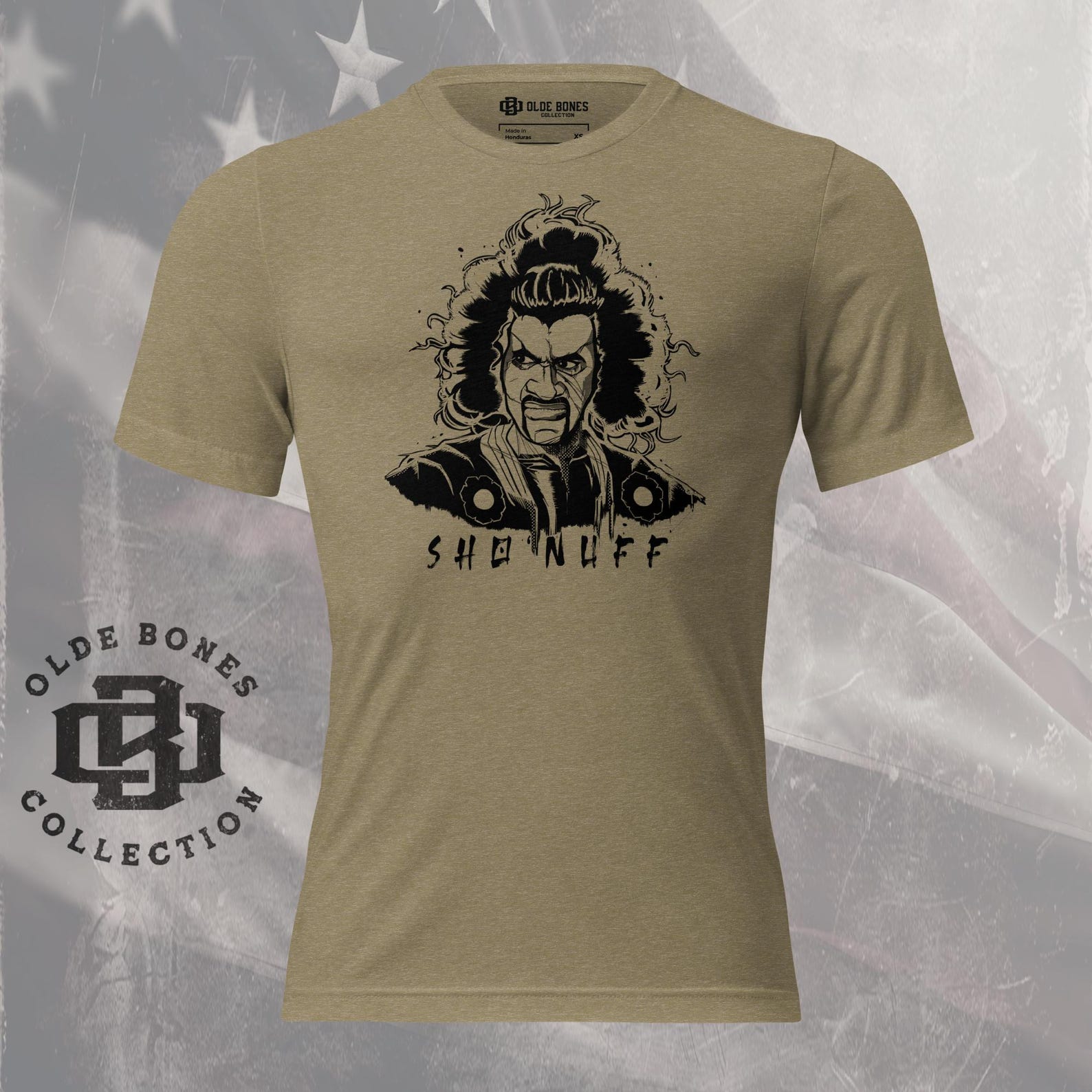 Tri-Blend Olive Sho Nuff T-Shirt 2XL